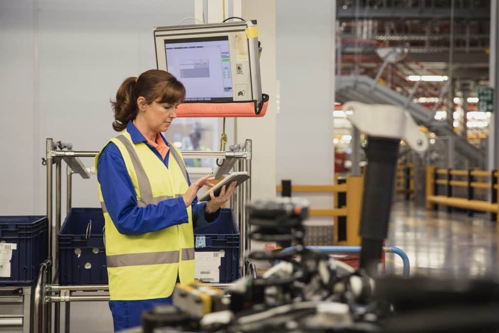 Production Line Surveyor Using a Digital Tablet